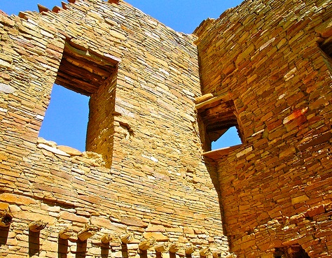 Chaco Canion National Historic Park - Preserved structure