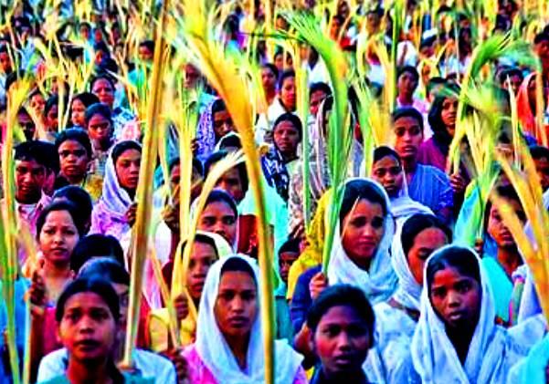 India - The Palm Sunday in India