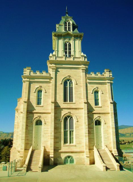 The Manti Temple  - Front view