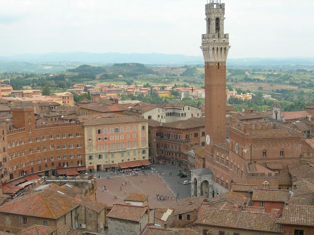 Siena - Aerial view of Siena