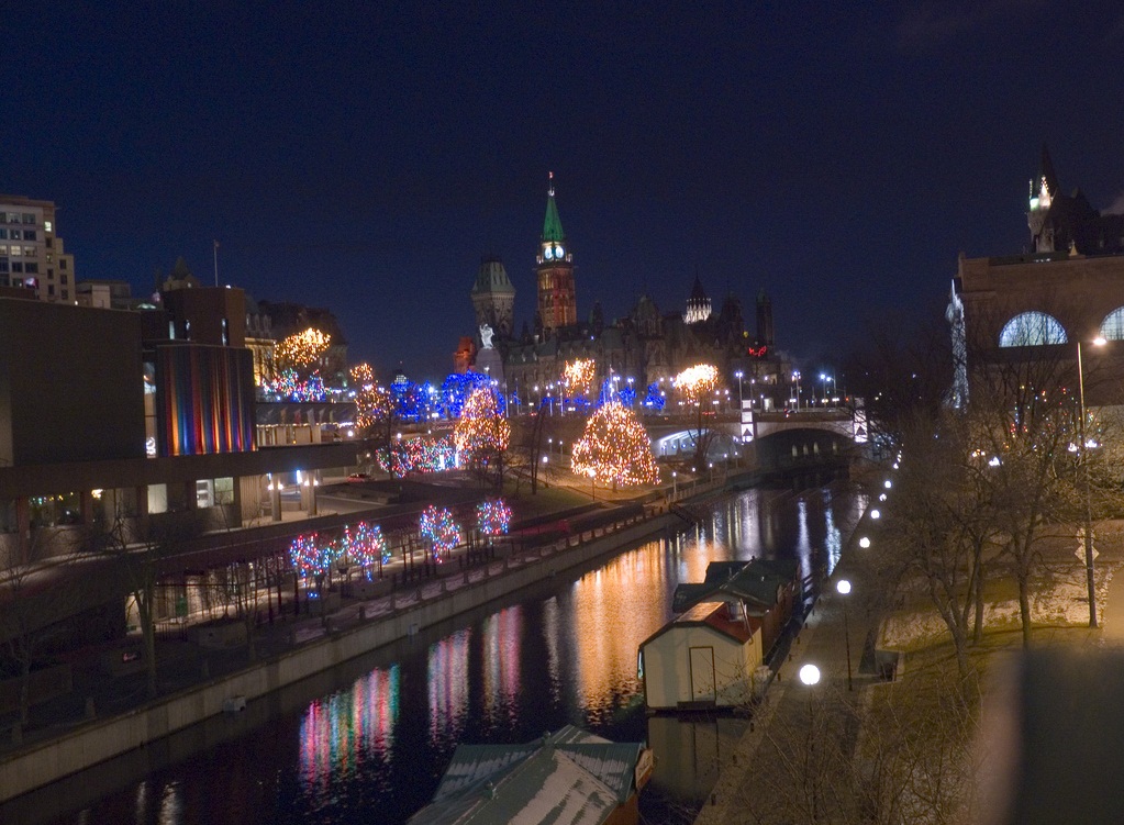 Ottawa - The  Rideau Canal by night