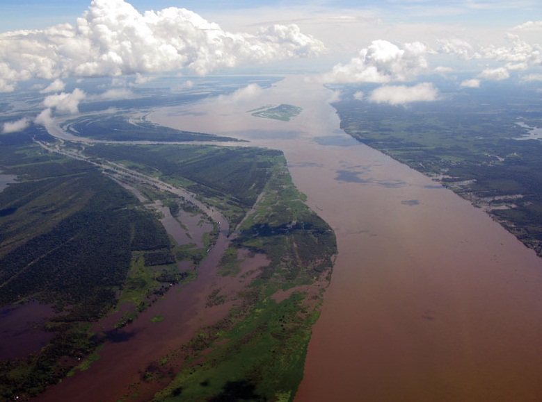 The Amazon River - Aerial view