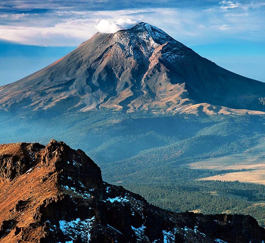 Popocatepetl Peak - Active volcano