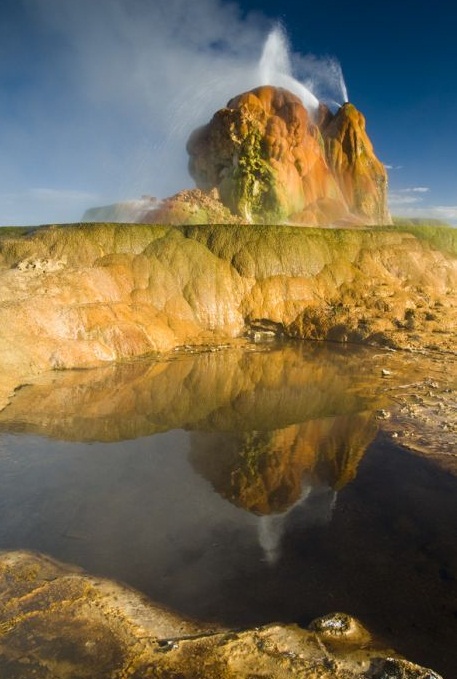 The Fly Geyser, Nevada, U.S.A. - Spectacular looking geyser