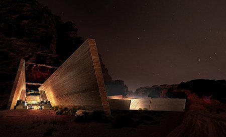 Wadi Rum Desert Lodge, Jordan - Room designed in the rock