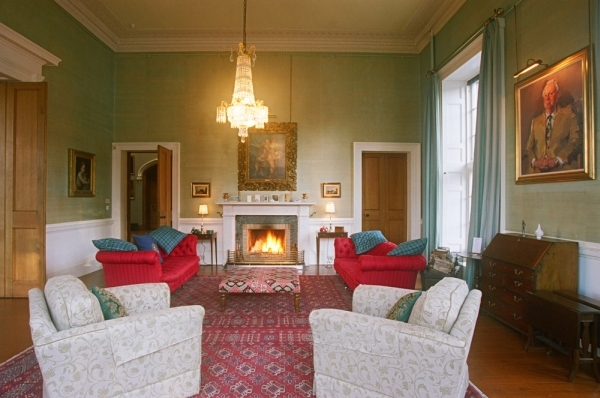 Blairquhan Castle, Scotland - The living room