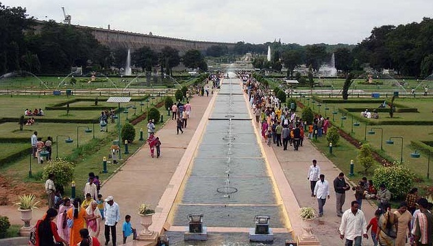 Mysore - A City of Palaces  -  The Brindavan Park 