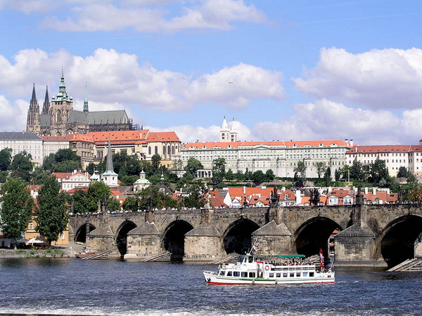 Charles Bridge - Prague Castle and Charles Bridge view