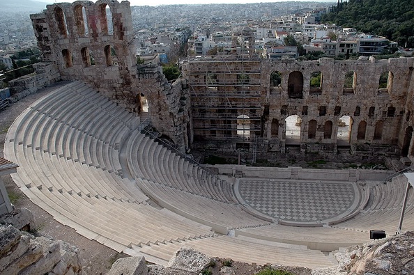 Dionysos Theatre - Ancient relics