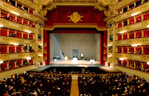 Theatre Museum at La Scala - La Scala interior view
