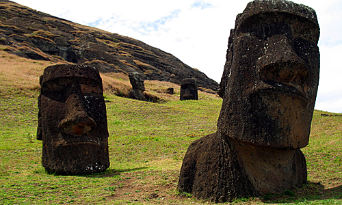 Easter Island - Moai Statues view