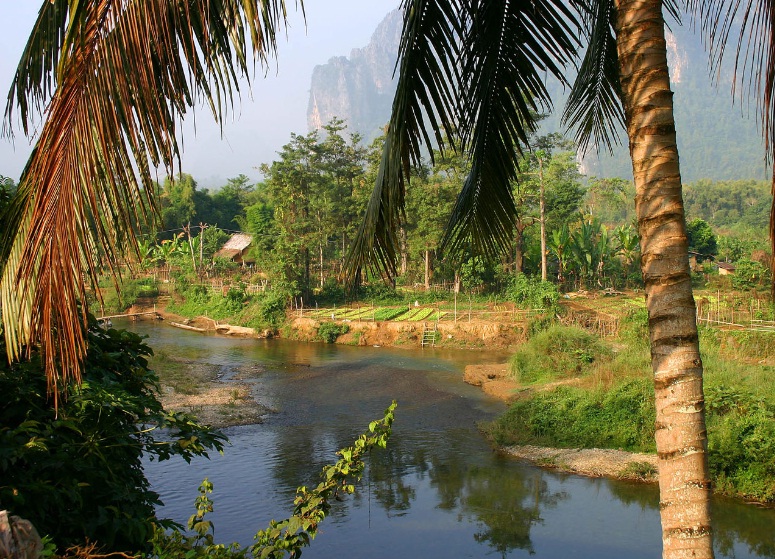 Laos - Laos typical village