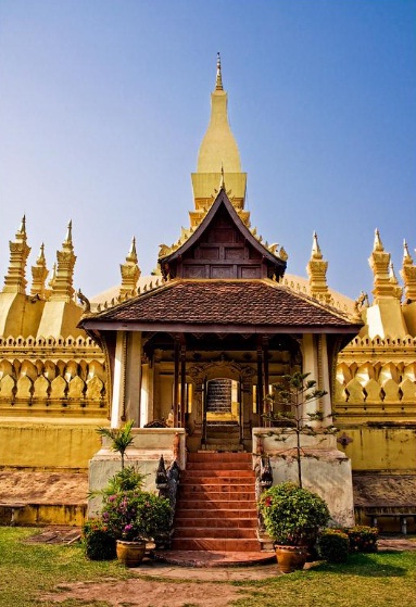 Laos - That Luang in Vientiane, Laos