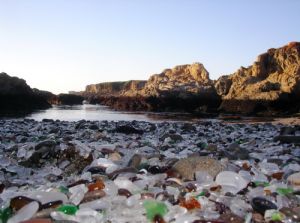 Glass Beach in California