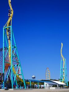 Cedar Point Amusement Park in Ohio, USA