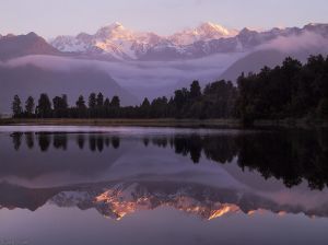 Lake Matheson in New Zealand