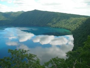 Masyuko Lake in Hokkaido, Japan
