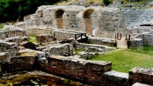 The ruined Corinthian city of Apollonia 