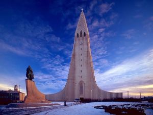 Hallgrimskirkja in Reykjavik, Iceland