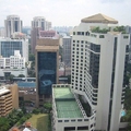 Holiday Inn Atrium Rooftop tennis court in Singapore