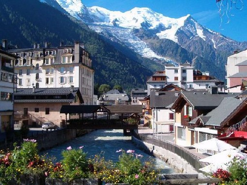 Chamonix in France - Chamonix ski resort view