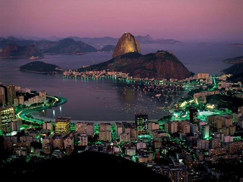 Brazil - Rio de Janeiro at night