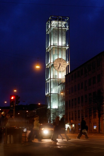 Aarhus - City Hall view by night