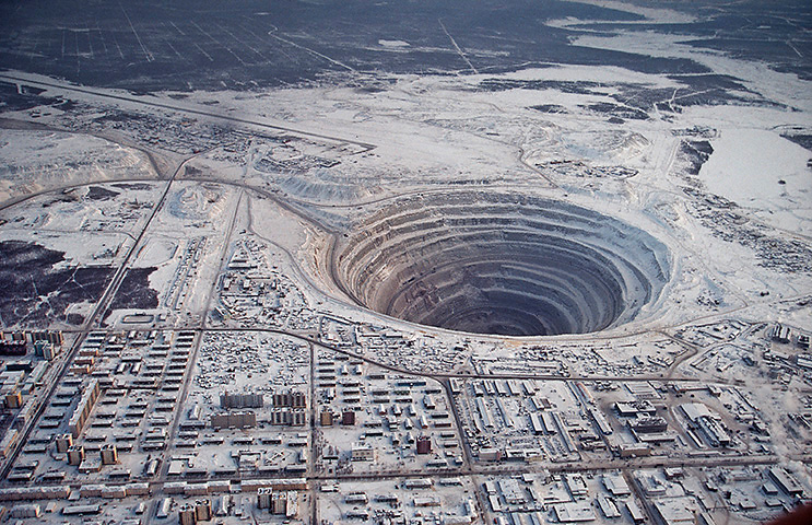 The Mirny Diamond Mine, Russia - Overview of the mine