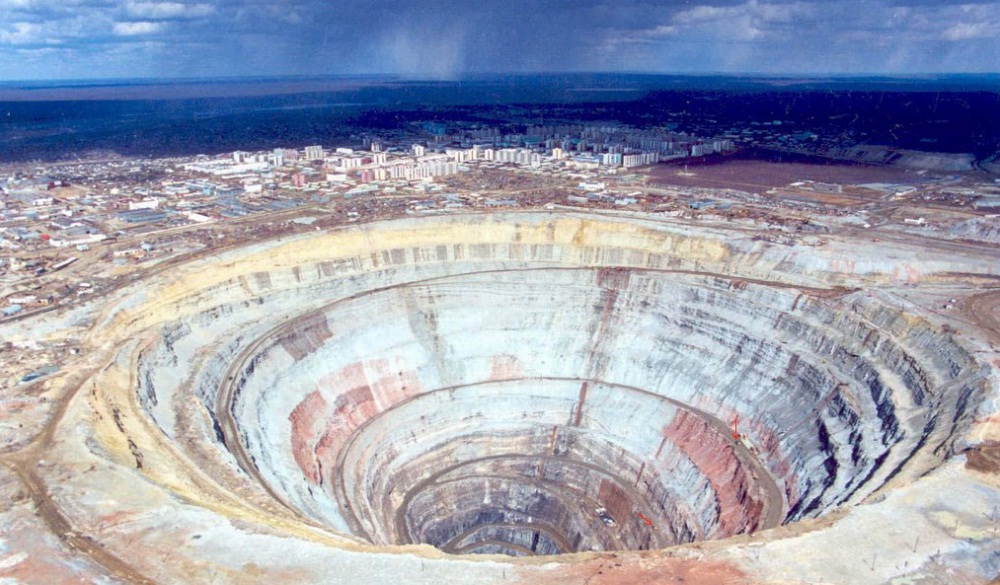 The Mirny Diamond Mine, Russia - The Mirny Diamond Mine view