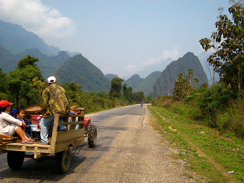 Laos - A highway in Laos