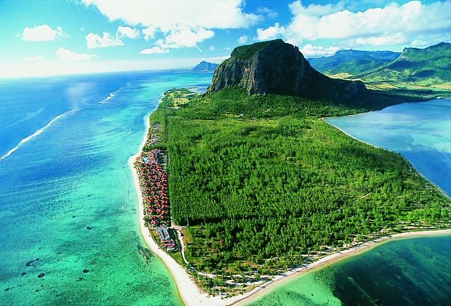 Mauritius - Mauritius aerial view