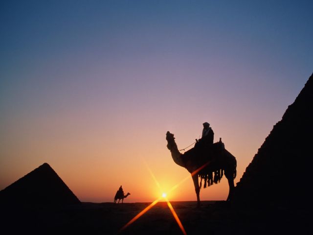 The Pyramids  - Beautiful sunset