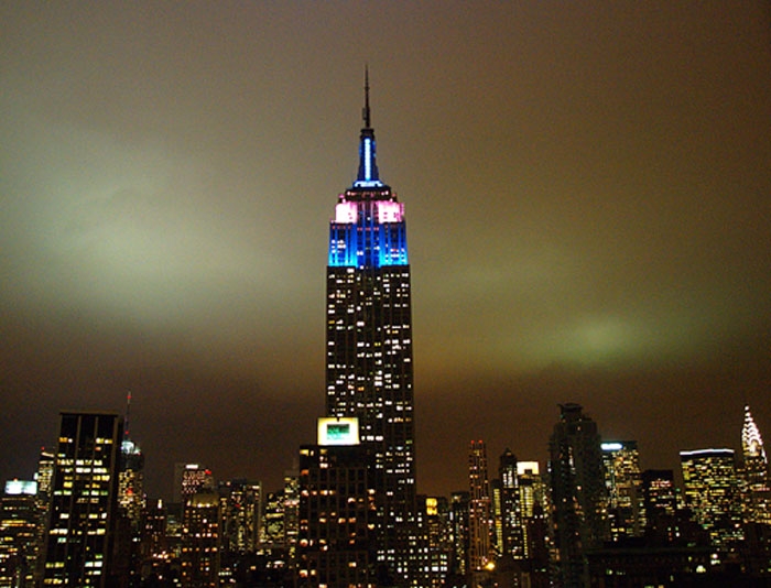 Empire State Building in New York - Night view