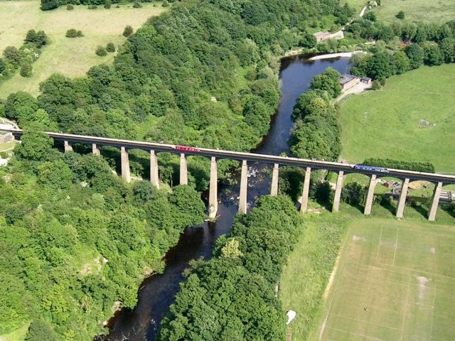 Pontcysyllte Aqueduct and Canal - Aerial view