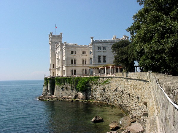 Miramare Castle in Trieste, Italy - Castle view
