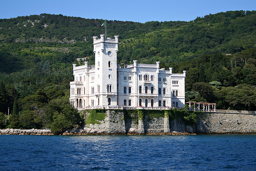 Miramare Castle in Trieste, Italy - Verdant setting