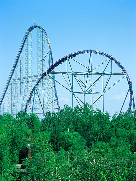 Cedar Point Amusement Park in Ohio, USA - Millennium Force