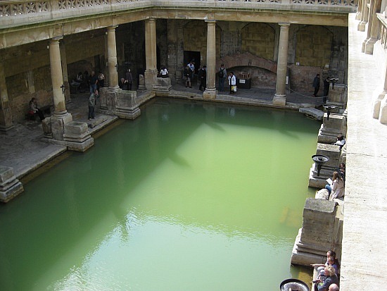 The Roman Baths - Aerial view