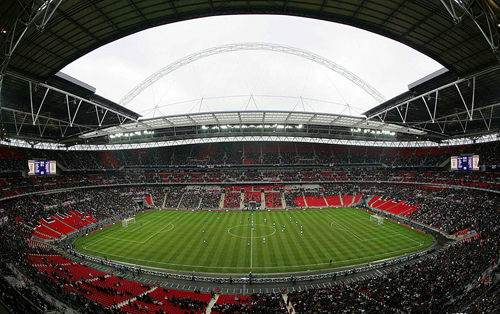 Wembley Stadium in UK - Field view