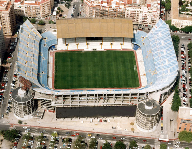 Nou Mestalla in Valencia, Spain - Aerial view