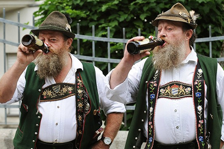 Beerfest in Munchen, Germany - Having fun