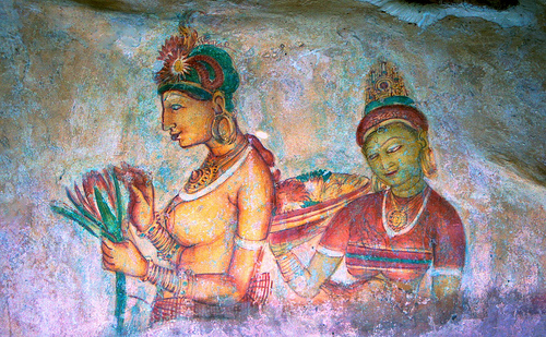 Sigiriya in Sri Lanka - Beautiful painting