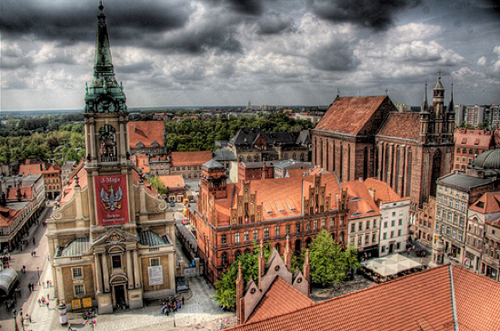 Torun in Poland - Aerial view