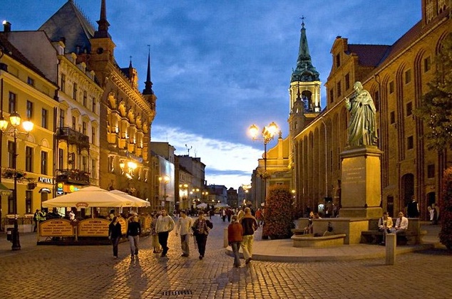 Torun in Poland - Copernicus statue