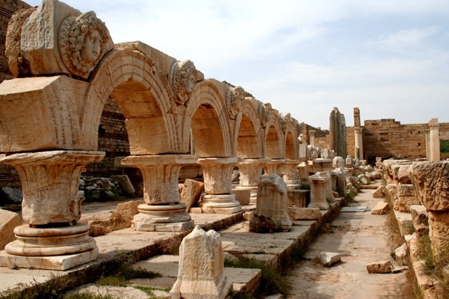 Leptis Magna in Libya - Ancient ruins