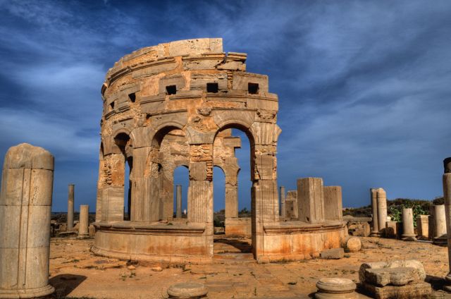 Leptis Magna in Libya - Market relics