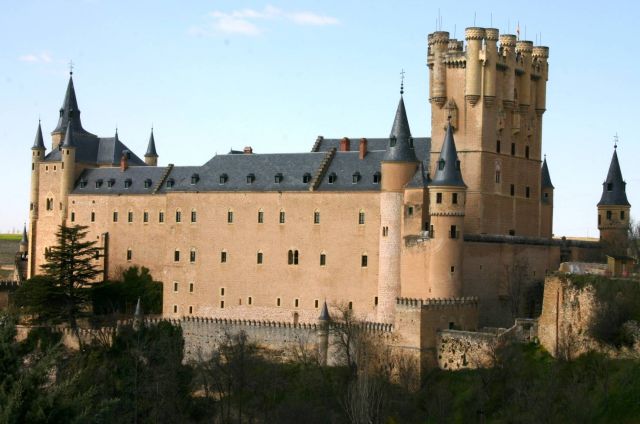 Segovia Castle, Spain - Close view of the castle
