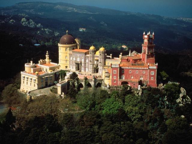 Palacio da Pena, Portugal - The palace seen from above