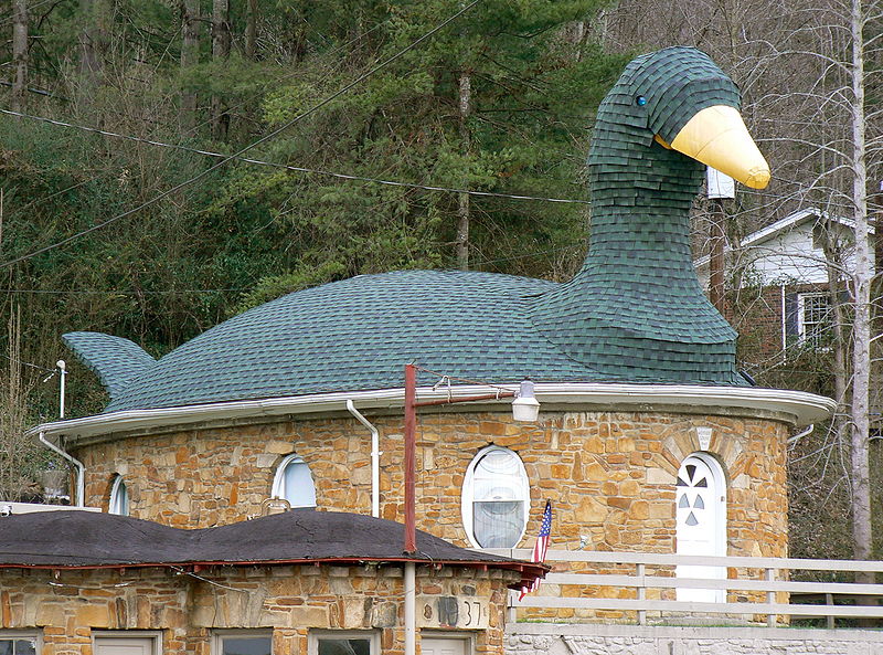 The Mother Goose House, Kentucky - The house with egg-shaped windows