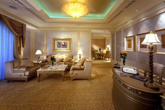 Emirates Palace Hotel in Abu Dhabi, United Arab Emirates - Exuberant and unique style